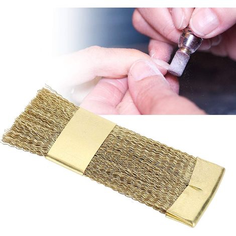 brosse de nettoyage en carbure ongle Brosse De Nettoyage De Peu D'Art De Clou, Décapant De Foret De Fil De Cuivre Pour Des Accessoires De Manucure (1/5)