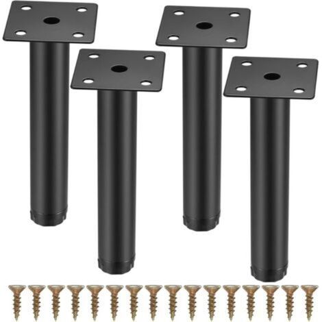 4 Pieces Furniture Legs, 15 cm/5.9 Inch Adjustable Furniture Legs, Metal Fixing Support Legs for (1/5)