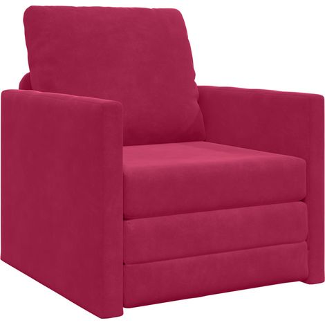 Maison Exclusive - Schlafsofa Weinrot 74 x 77 x 81 cm Samt