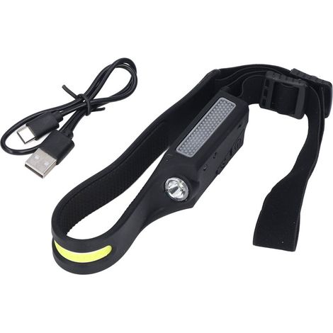 Jeffergarden Phare LED USB chargeant 4 niveaux Double bouton interrupteur matériau de Gel de silice détection intelligente phares COB (1/4)
