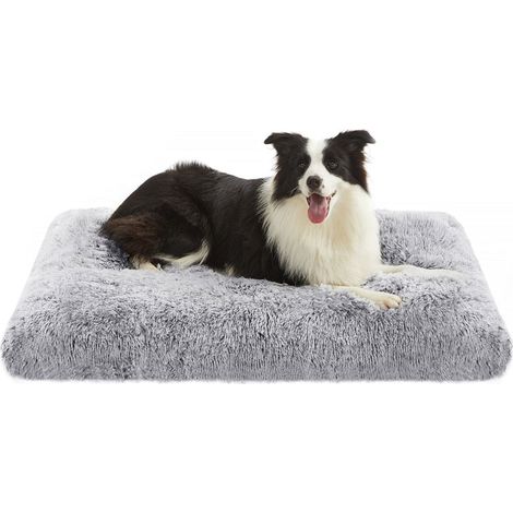 Panier pour chien canapé lit pour animaux rembourrage moelleux lavable en machine coussin pour chien 110 x 73 cm gris