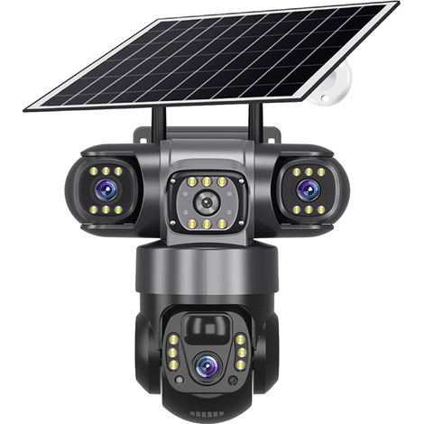 Cámara de seguridad para exteriores, zoom 10X, detección de movimiento, solo conexión WiFi (sin tarjeta SIM). (1/2)