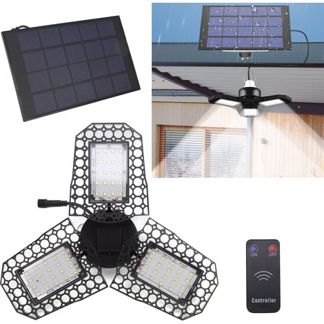 Applique murale extérieure solaire pour cour, projecteur LED, lampadaire de jardin étanche (blanc froid 6000K) (1/5)
