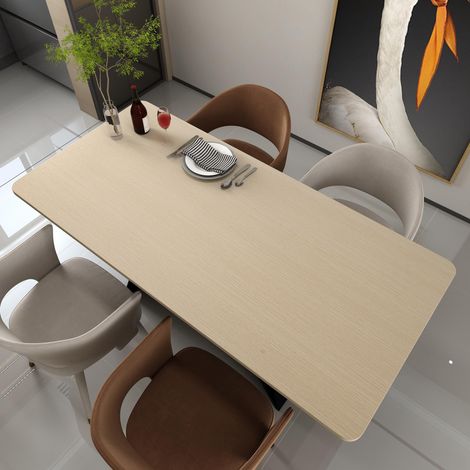 40CM×3M Papier Peint Autocollant Beige Épais Imitation Bois Film Meubles Imperméable Veinage Bois Pour Table Cuisine Chambre Plan De Travail Vinyle Mat Rénovation Durable AntiHumidité (1/5)