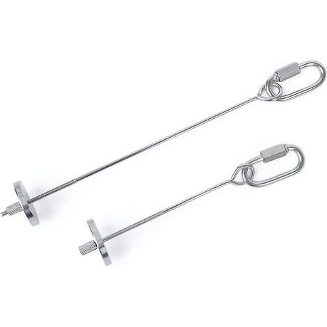 Brochette en acier inoxydable pour manger des fruits et légumes aux oiseaux, idéale pour les perroquets. (1/4)