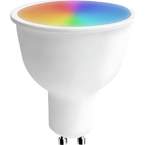Intelligente WLAN-LED-Spotlampe GU10 5W (entspricht 25W) 380lm RGBWW, dimmbar per Smartphone/App, 25.000 Stunden Lebensdauer, SevenOn Premium