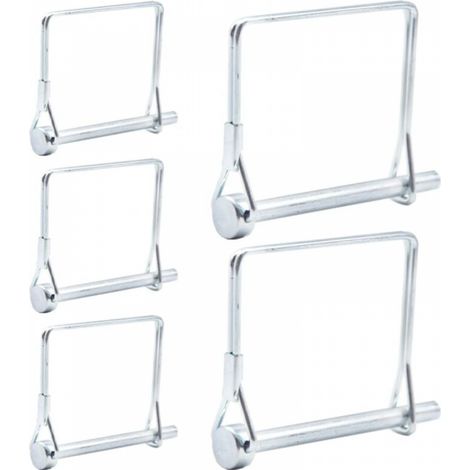 Lot de 5 broches de prise de force carrées robustes de 6 x 70 mm pour remorque, agriculture (1/5)