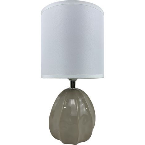 Lampara Estela 2xe14 Blanca Regx41x13 Cm C/cristal Tallado Transparente (1/2)