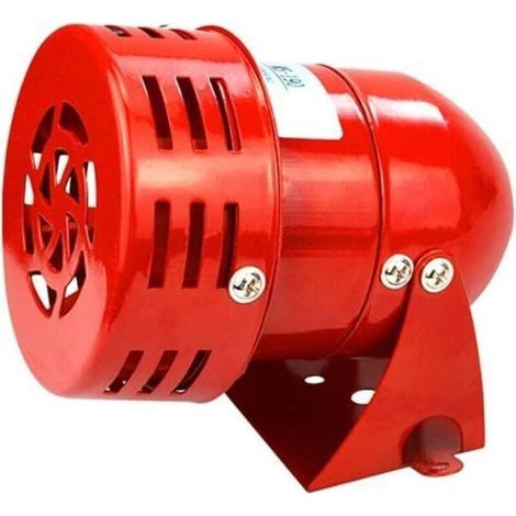 Alarme extérieure puissante 220 V, son de 120 dB, alarme métallique à moteur rouge, alarme industrielle et marine, 25 W 50 mA (1/4)