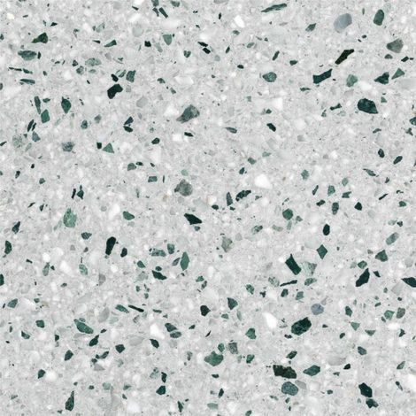 Véritable Carreau Terrazzo fond gris inclusions blanc et vert LIME 60x60 cm boîte de 0.72m2 Satiné - Gioia Materia (1/4)