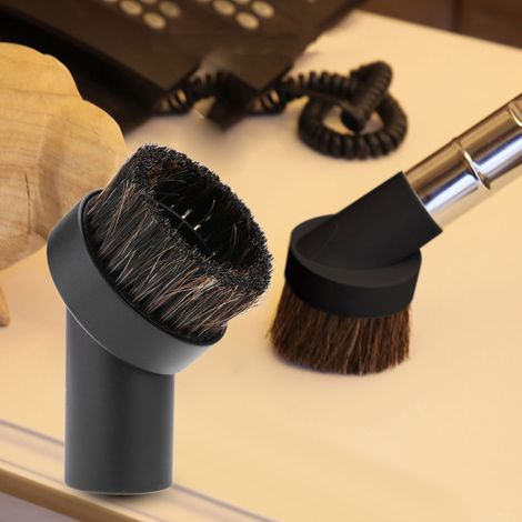 1pc Brosse à Poussière en Crin de Cheval pour Aspirateur, Tête de Brosse Plancher 32mm