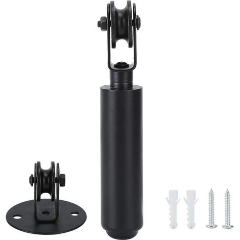 Pulley Wood, Black Wall Mounted Chandelier for Hanging Lamps Pulley Bearing Rod Replacement Lighting Accessories (1/5)