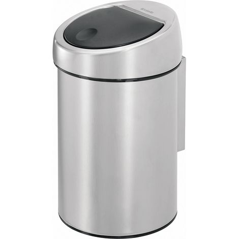 Brabantia Touch Bin Anti-Impronte, Inox Satinato FPP,3 L (1/5)
