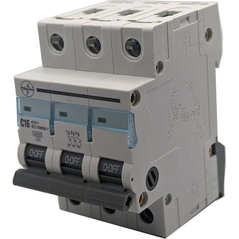 Magnetothermischer Leitungsschutzschalter Mcb 3p C 16amp 400vac Pcel-3p-c-16a (1/2)