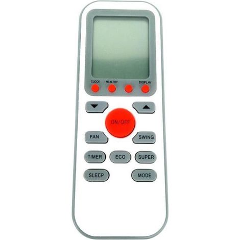 Télécommande Climatiseur - Compatible Airton TAC 09CHSA/H - TAC 12CHSA/H - TAC 18CHSA/H - Référence 405593 405594 405595 - 1 Pièce (1/2)
