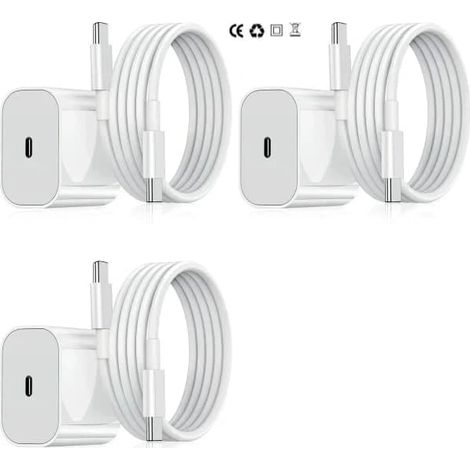 Lot de 4 chargeurs pour Samsung - Chargeur rapide - Adaptateur + câble 20 W Blanc Taille unique (NT) (1/5)
