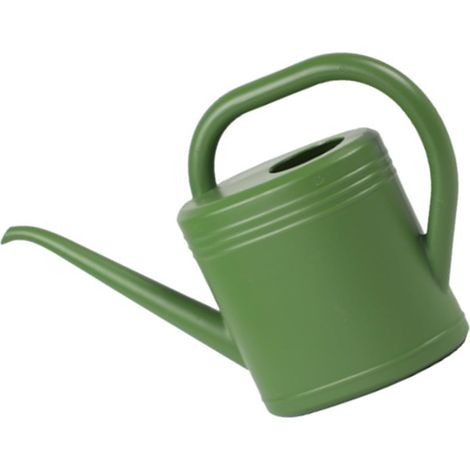 Grote gieter met een inhoud van 2 liter en een lange tuit, ideaal voor hangpotten, bloembakken op de vensterbank en de tuin. Gieter met sproeikop (1/5)