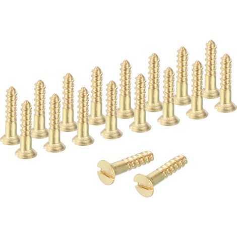Lot De 58 Vis À Bois M2 x 10mm Laiton Vis Auto-Taraudeuse Rapide (1/5)