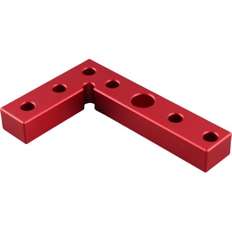 Petit gabarit de perçage carré en alliage d'aluminium pour le travail du bois, outil de centrage et guide de perçage pour tourillons. (1/5)