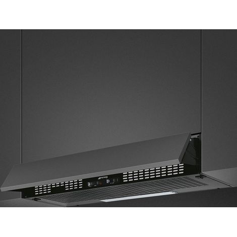 Smeg KSEIR92NE2. Potenza massima di estrazione: 235 m³/h, Tipo di estrazione: Aspirante/Filtrante, Classe di efficienza dinamica del fluido: E. Tipo: Semintegrato (semincassato), Colore del prodott... (1/4)