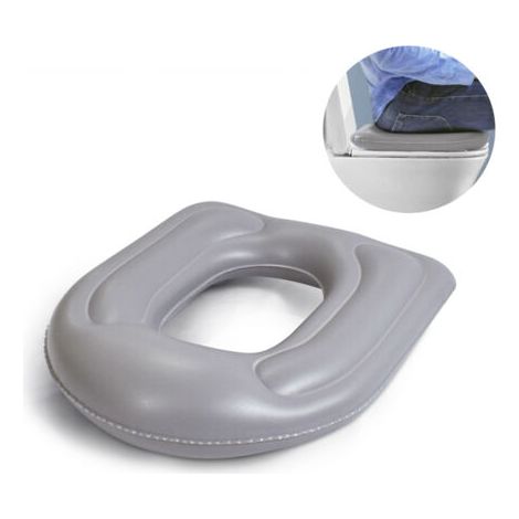 Aufblasbares Toilettensitzkissen, Donut-Erhöhungskissen, höhenverstellbarer Toilettensitz, Schmerzlinderung im Steißbein (1/5)