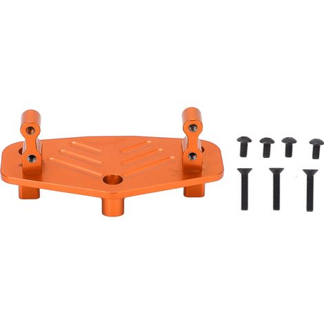Support de servo de direction en alliage d'aluminium pour pièces de modification de camions Losi LMT 1/8, orange (1/5)