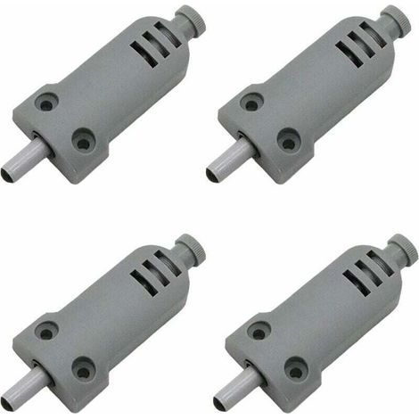 Lot de 4 amortisseurs de porte de meuble en plastique Touch Latch fermeture buffer pour portes d'armoire Case Drawer Charnière Push to Open System, anticollision, amortissement des chocs