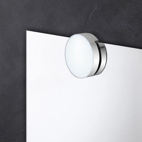 Applique LED per specchio a filo con luce naturale in ABS cromato (1/5)