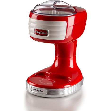 Ariete 76 Ice Crusher Party Time, Macchina per tritare il ghiaccio, 30 W, Cestello tritaghiaccio removibile, Lame in acciaio inox, Rosso (1/5)