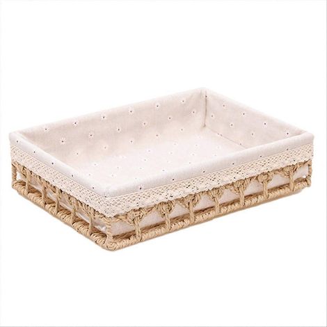 Aufbewahrungskörbe aus geflochtenem Rattan, khaki (1/5)