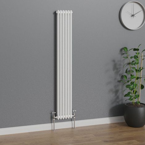 WarmeHaus Traditional Radiator White Double Column 1800x290mm (1/5)