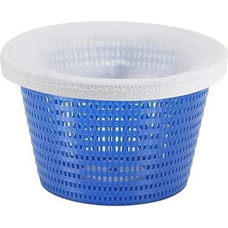 Lot de 10 chaussettes filtrantes pour écumoire de piscine. Filtres en nylon élastique. Ces chaussettes retiennent le pollen, les feuilles et les cheveux (10 pièces). (1/5)