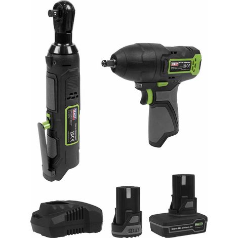 Sealey CP108VCOMBO6 2 x SV10.8 Series Power Tool Kit 10.8V - 2 Batteries (1/3)