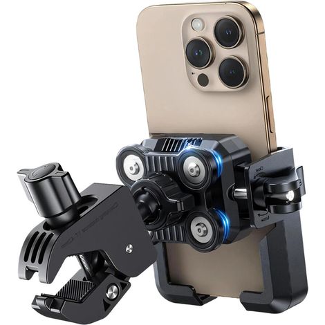 Supporti per cellulare da moto antiurto con potenti morsetti (1/2)