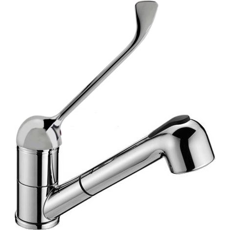 Miscelatore lavello con doccia estraibile con leva 20 cm. BES 1289