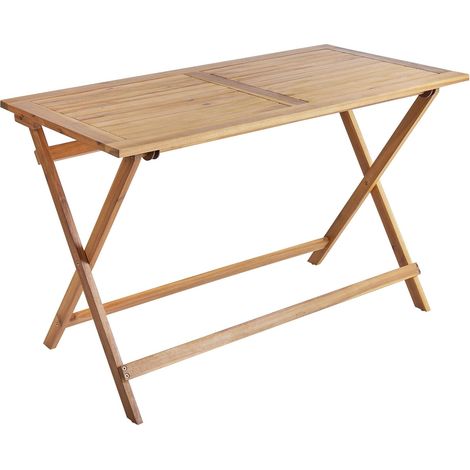 Gartentisch PROSSEDI 120 cm 60 cm Akazienholz Braun
