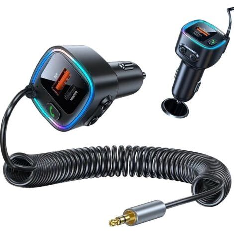 Adaptateur Bluetooth 5.4 Voiture, Récepteur Bluetooth Jack 3.5 Voiture avec PD 30W & QC 12W, Auxiliaire Bluetooths Voitures, Autoradio Enceinte Haut Parleur Amplificateur Appel Mains Libres (1/5)