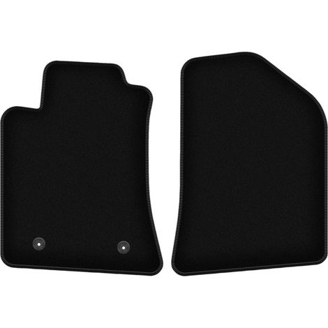 Alfombrillas delanteras básicas de terciopelo para: Toyota Avensis II T25 familiar, liftback y sedán (2003-2009)