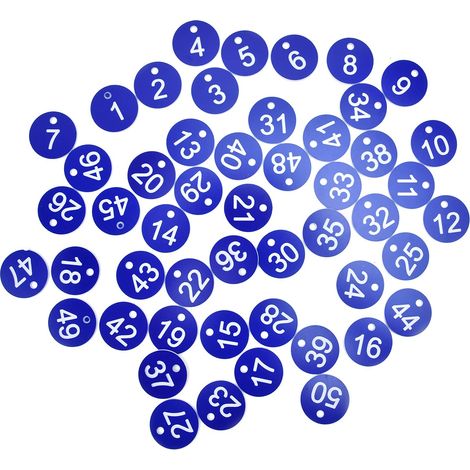 Lotto di 50 etichette numerate – blu-1 – allevamento / apicoltura / forniture agricole