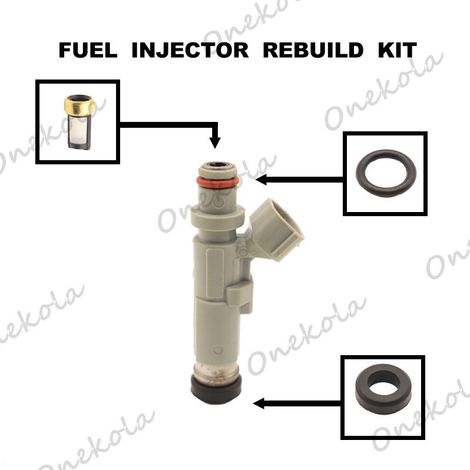 Fuel injector overhaul, including O-ring and filter replacement, compatible with Crown 1JZGTR JZS171 23250-46070 (1/2)