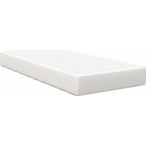 Matelas beige, 80 x 200 cm, revêtement en tissu. (1/5)
