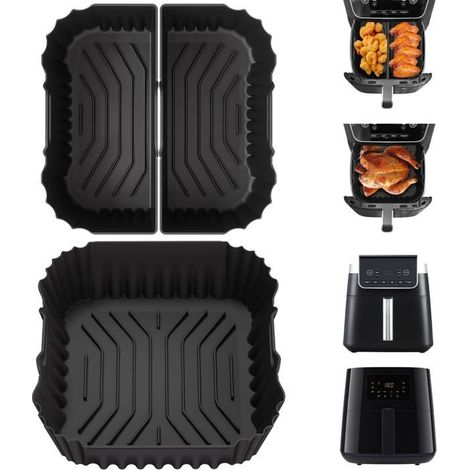 3 Pcs Moule Air Fryer, Accessoires Air Fryer pour Philips 2000 6,2l NA230EU, Ninja AF180EU 6.2L,Moulinex 4.2L-7.5L (1/4)