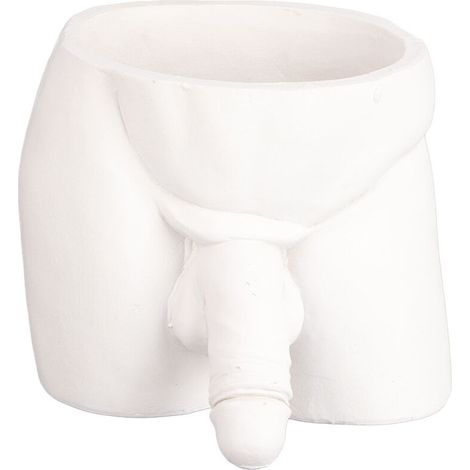 Pot de Fleurs Original - Pot pour Plantes D'Intérieur et Succulentes - Déco Maison - Résine Durable 12 x 13 x 10 cm (390g) - Blanc, Kaki, Brun (1/5)