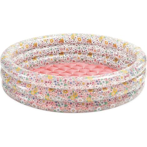 Aufblasbares planschbecken mit blumen 86x25 cm intex 58427
