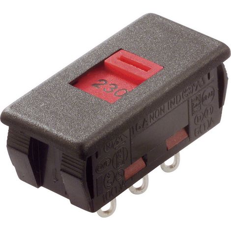 Arcolectric (Bulgin Ltd.) T2228EAAF T2228EAAF Schiebeschalter 250 V/AC 6 A 2 x Ein/Ein 1 St.