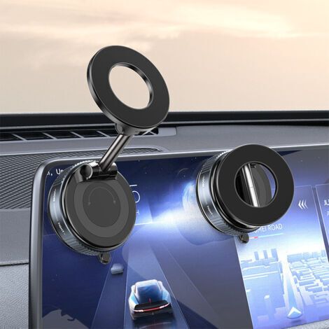 Support Telephone Voiture pour - [Ventouse à Vide] 360° Rotation, Porte Voiture pour Tableau de Bord/Pare-Brise (1/5)