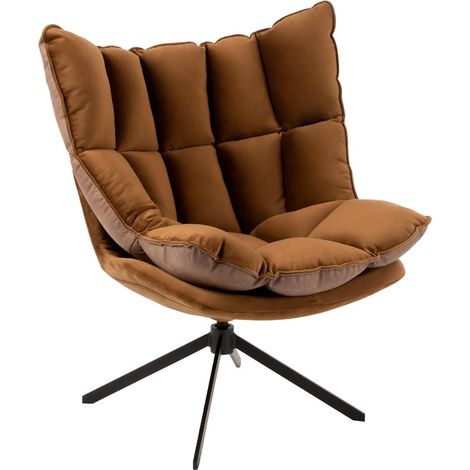 Fauteuil Design Avec Coussin "Relax" 92cm Marron (1/5)