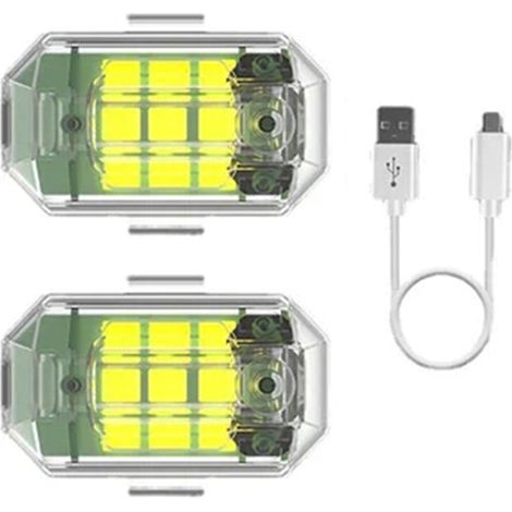 Kabelloser, heller LED-Blitz, 7 Farben, coole Modifikationslichter, kompatibel mit Nachtfahrten, Vibrationssensor (1/5)
