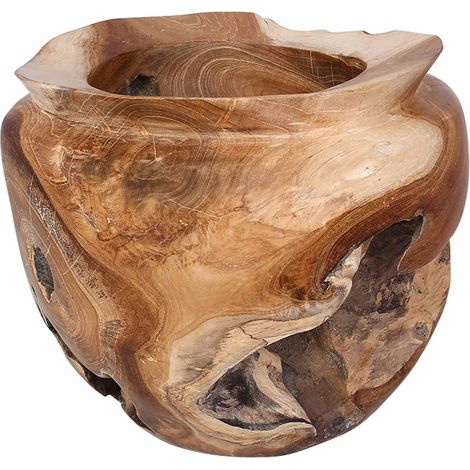 Portafrutta JEPARA Marrone Teak Ø 35 cm vidaXL (1/5)