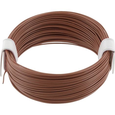 econ connect KL004BR10 Fil de câblage 1 x 0.04 mm² marron 10 m C892102